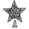 Christmas Tree Topper, Black Glitter Star for Christmas Tree, Christmas