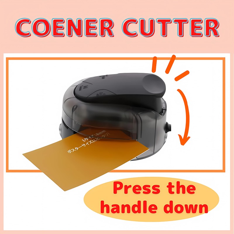 Sunstar Stationery Corner Cutter Kadomaru PRO NEO Black S4765079