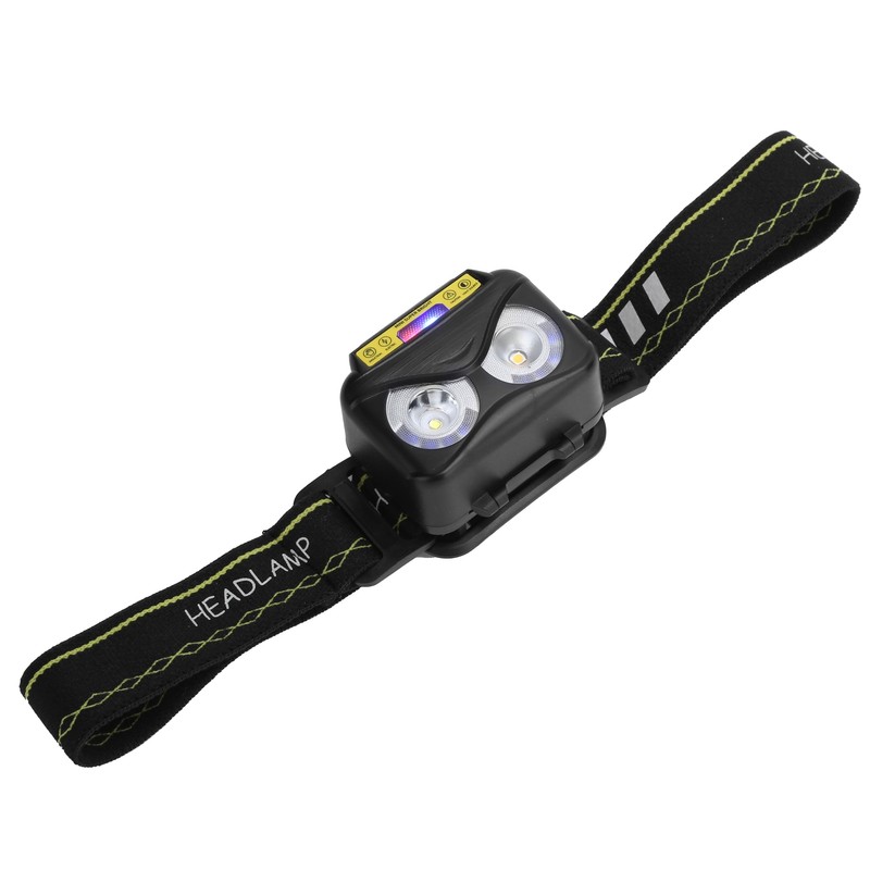 Brighter Headlight XPG+COB USB Human Induction Charging Outdoor Waterproof Hiking