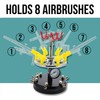 6 Station Airbrush Holder with Regulated Air Manifold That Can