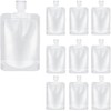 Clear Portable Squeezable Leakproof Refillable Travel Cosmetic Lotion Bags &
