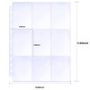 60 Pack 1080 Pockets Binder Card Sleeves Double-Sided 9 Pocket