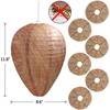 DECYOOL 8 Pack Paper Wasp Nest Decoy Hanging Wasp Deterrent