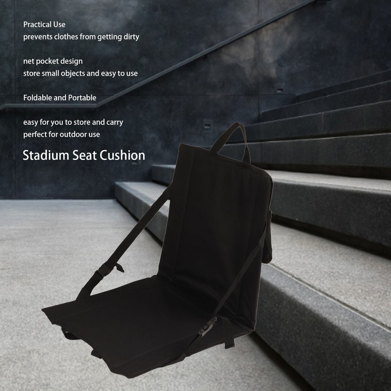Stadium Seat Cushion Multifunctional Foldable Portable Compact Bleacher Seat Cushion
