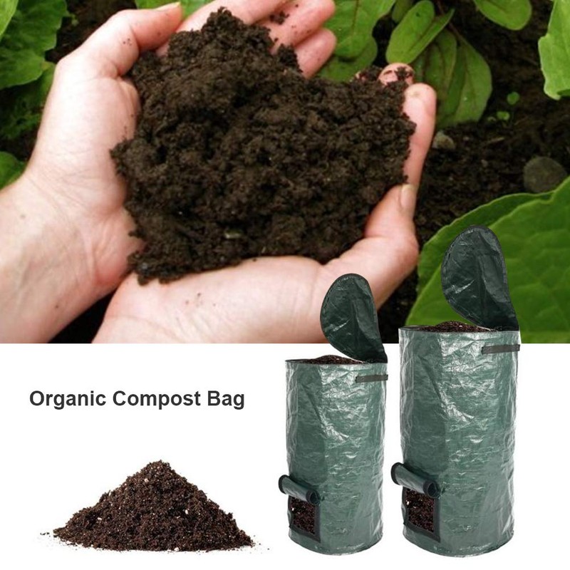 Stecto Garden Composter, Environmental Organic Compost Fermentation Bag with Zip