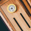 Cabilock Analogue Hygrometer for Tea Boxes Metal Alloy Housing Round