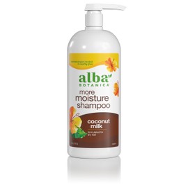 Alba Botanica More Moisture Shampoo, Coconut Milk, 32 Oz (Packaging May Vary)