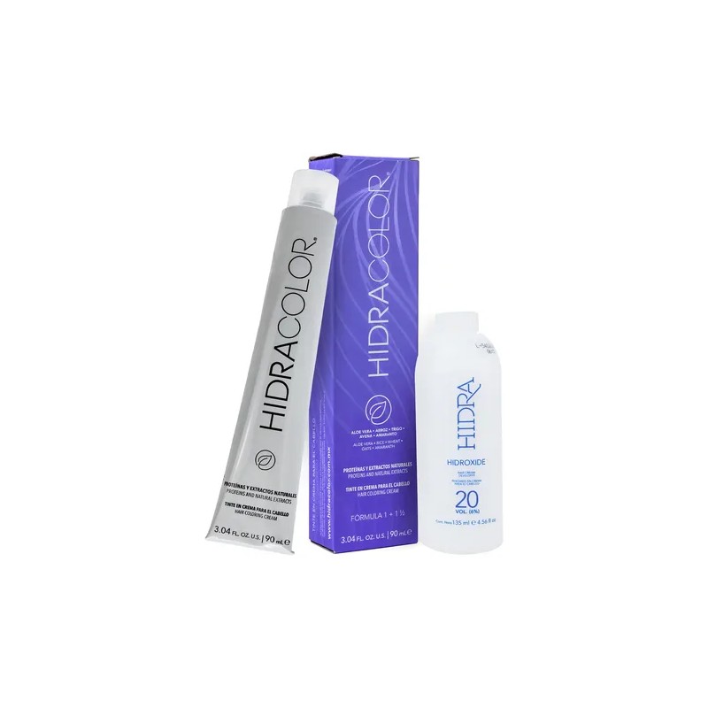 Tinte Para Cabello Hidracolor Naturales 90 Ml + Peróxido Tono