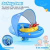 LAYCOL Baby Pool Float with UPF50+ Sun Protection Canopy and