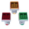 DMWD Voltage Meter Indicator AC50-500V 22mm Square LED Digital Display