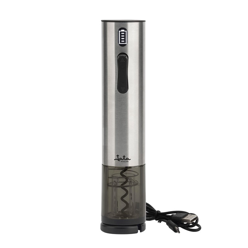 Jata HVIN2201 Electric Wine Opener, Stainless Steel Corkscrew, Suitable for