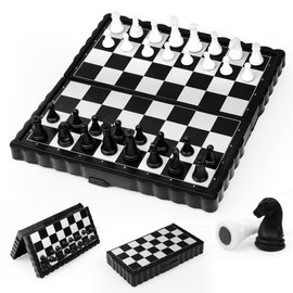 Magnetic Chess Board, Foldable High Quality, Mini Chess Set, Travel Chess, Chess Set, Chess Pieces for Children and Adults