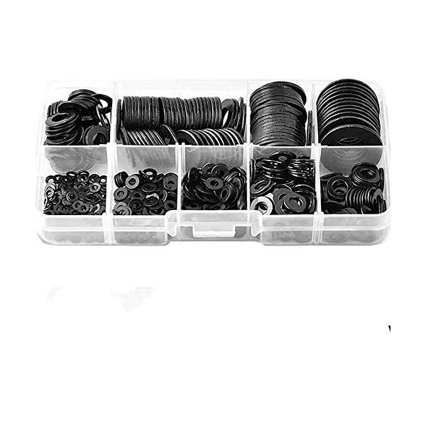 684 Pcs Black Washers Assortment M2 M2.5 M3 M4 M5