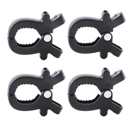 4pcs Stroller Clips Pegs to Hook Muslin and Toys Seat Cover, Blanket Clips, Car Seat Cover Clip, Plastic Universal Clip, Nursing Cover, Pram Toy Holder, Blanket Clamp. (Black)