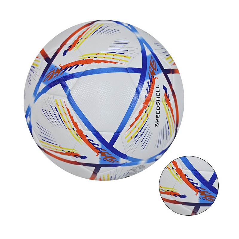 Training Soccer Ball PU No. 5 Symbol Highly Elastic Inflatable