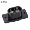 uxcell C8 Panel Mount Plug Adapter AC250V 2.5A 2 Pins