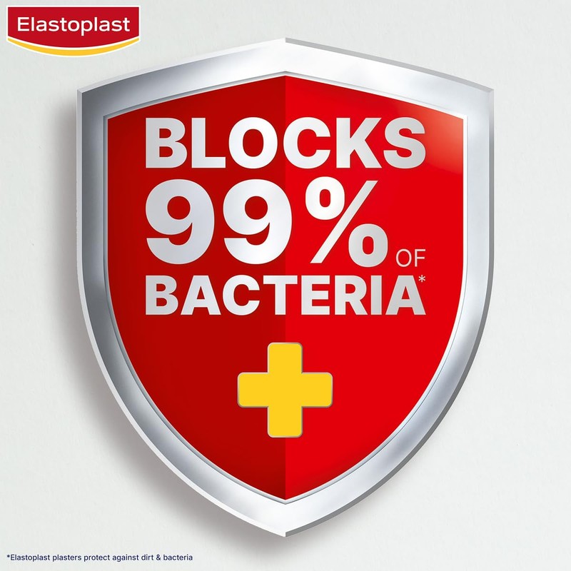 Elastoplast Elastoplast 18 Waterproof Fabric Plaster Strips (18 Pieces), Large