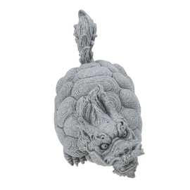 GANAZONO Fish Tank Dragon Turtle Sculpture Handpainted Feng Shui Tortoise Figurine for Luck Prosperity Durable Micro Landscape Decoration for Aquariums Gardens Housewarming