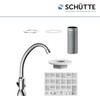 Schütte Carneo Cold Water Tap, Fitting, Bathroom Tap Only for