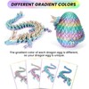 4PCS 3D Printed Dragon Eggs with Dragon Inside Articulated Crystal