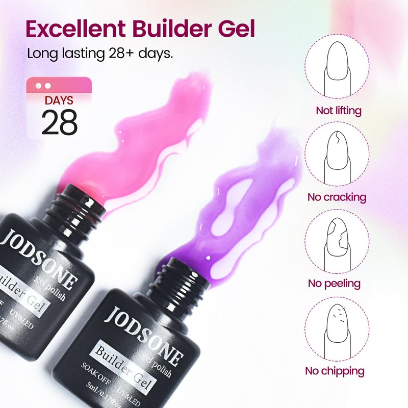 JODSONE Builder Gel Nail Kit with U V Light Base