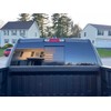 Rear Middle Window American Flag Decals, Matte Black USA Flag