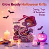 30 Pack PVC Halloween Goodie Bags,Clear Treat Bags with Tags