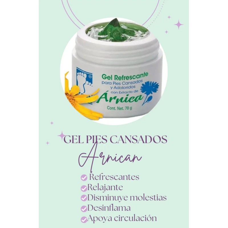 Gel Arnica Pies Cansados Y Adoloridos Con Árnica Fresh Feet