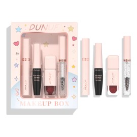 Set De Maquillaje Para Ojos Y Labios Dunuf 4 Piezas