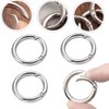 Granmagazz 20pcs Spring Gate O-Ring Round Snap Clip Zinc Alloy