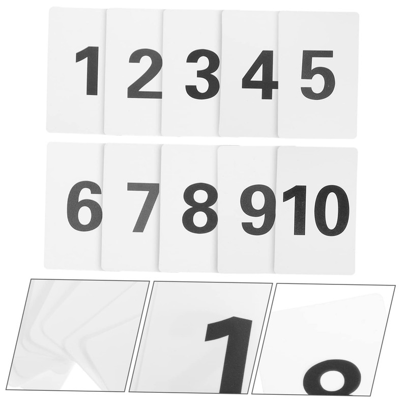 TOYMYTOY 40pcs Digital Cards Number Hanger Cards Table Number Disc
