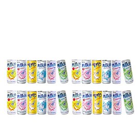 Lotte Milkis 6 Flavors Combo (Original, Apple, Melon, Peach, Banana, & Strawberry) (6 x 4 cans, 8.45 FL Oz(Pack of 24))