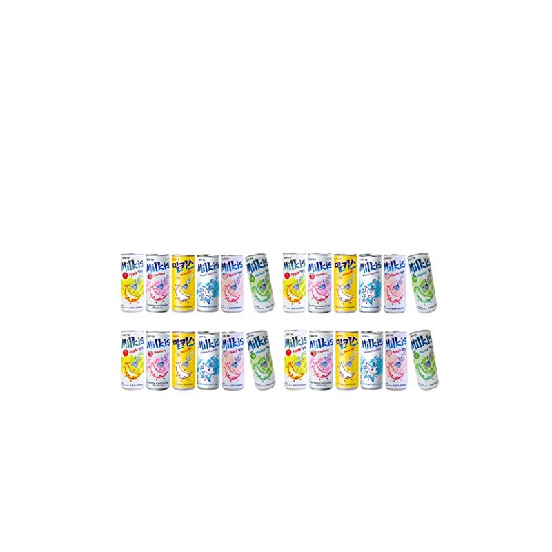 Lotte Milkis 6 Flavors Combo (Original, Apple, Melon, Peach, Banana,