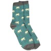 Purple Possum® Mens Socks Novelty Elephants Fun Bamboo Cotton Blend