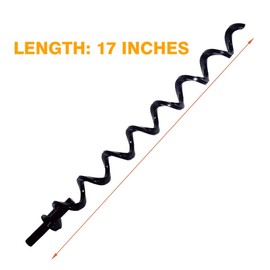 17-in Auger Shaft Screw Push Rod/Shaft and Auger Brushing Kit, Replacement for Most Traeger Pellet Grills