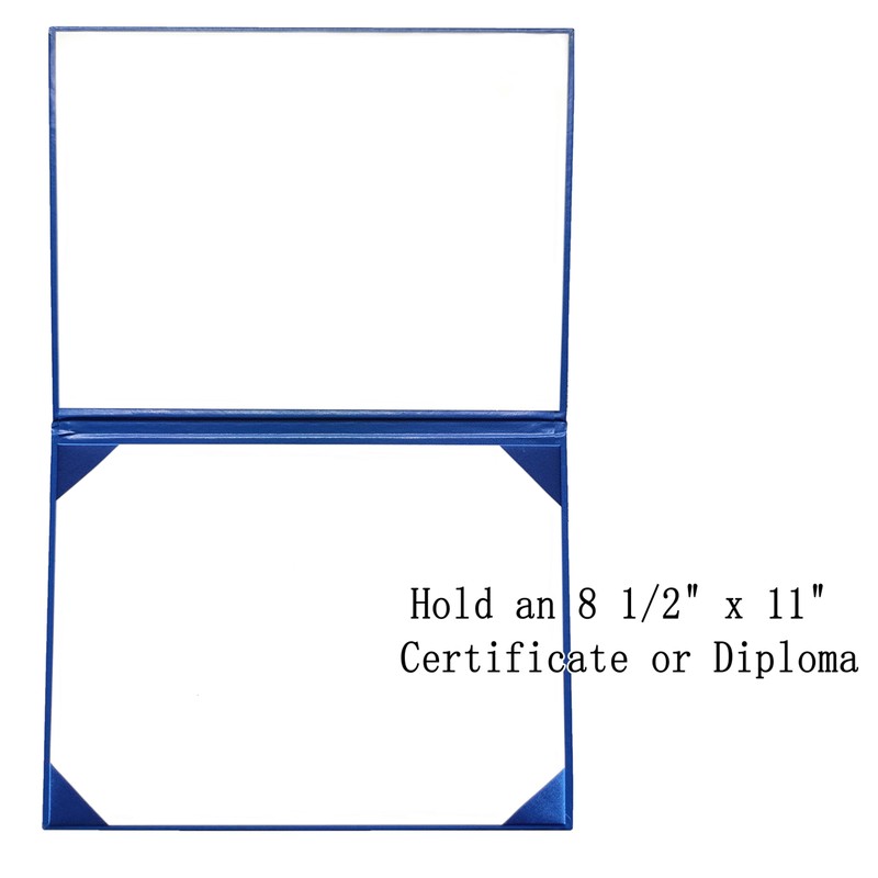 Tnghui Smooth Diploma Certificate Cover 8 1/2" x 11" Royal