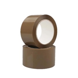 Haxibla 2 Rolls Brown Packing Tape 2 inch X 100 Yards/Roll,2 mil Thick,Heavy Duty Carton Packaging Tape, for Sealing Storage and Packing,Total 200 Yards.