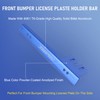 JDMSPEED Universal Blue Front Bumper License Plate Mount Bracket Relocator