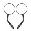 Unbranded Black Retro Round Mirrors For 8mm Harley Davidson Motorcycles