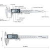 Electronic Digital Vernier Caliper, LOUISWARE Stainless Steel Caliper 150mm/0-6 inch