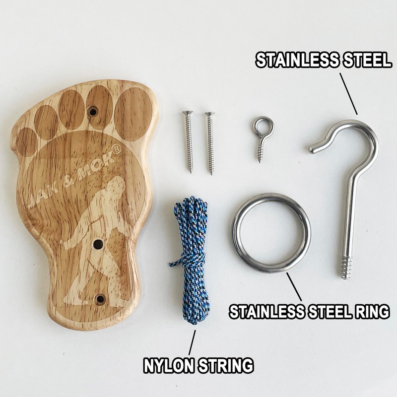 Hook and Ring Toss Game Outdoor Indoor Throwing Target Game