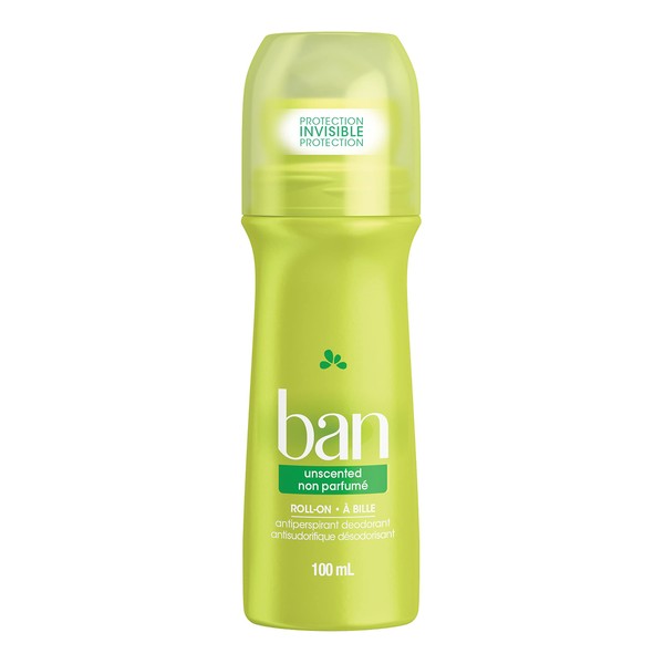 Ban Unscented 24-Hour Roll-on, Antiperspirant Deodorant, 100 Ml
