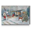 Renditions Gallery Santa's Hideaway Wall Art, Winter Camping with Deer,