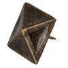 Bronze Antique Square Upholstery Nails Tack Pyramid Studs Vintage Furniture