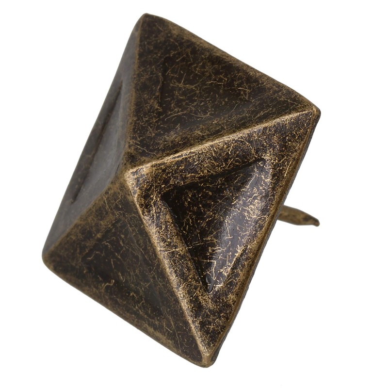 Bronze Antique Square Upholstery Nails Tack Pyramid Studs Vintage Furniture