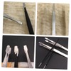 TEHAUX 3pcs Stainless Steel Stamp Tweezers Lightweight Precision Beak Clips