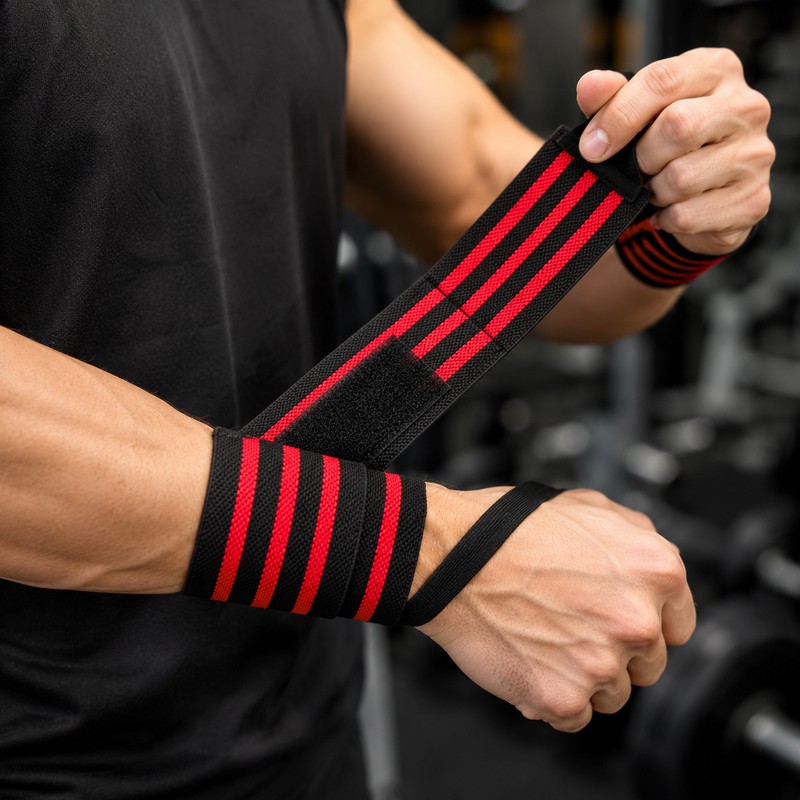 Weightlifting Wrist Wraps for Strength Training – Adjustable Elastic Wrist