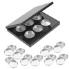 IWOWHERO Makeup Palette Organizer Empty Eyeshadow Holder Blush Palette 37pcs