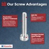 Kozelo 100pcs Socket Head Cap Screws - [M4-0.7 x 20mm]