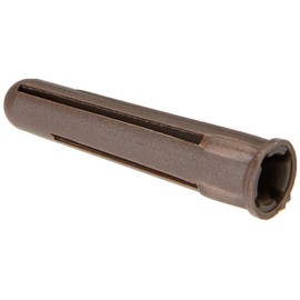 TIMCO Plastic Plug - Brown - Box of 100